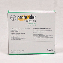 ELANCO Obat Cacing Profender Spot On 0,5kg-2,5kg Per Box (2pcs) no type Tidak ada merek 