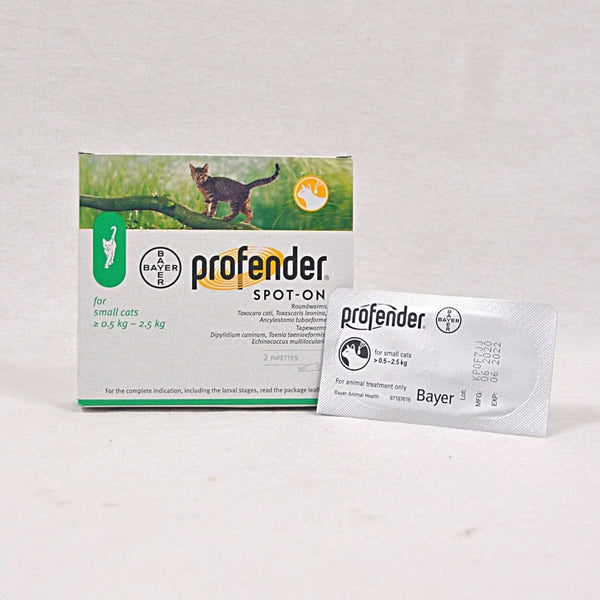 ELANCO Obat Cacing Profender Spot On 0,5kg-2,5kg Per Box (2pcs) no type Tidak ada merek 