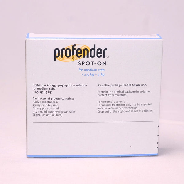 ELANCO Obat Cacing Profender Spot On 2,5kg-5kg Per Box (2pcs) no type Tidak ada merek 