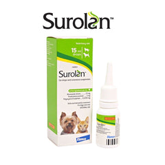 ELANCO Obat Telinga Hewan Surolan Ear Drops and Cutaneous Suspension 15ml no type Tidak ada merek 