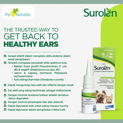 ELANCO Obat Telinga Hewan Surolan Ear Drops and Cutaneous Suspension 15ml no type Tidak ada merek 