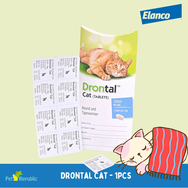 ELANCO Pembasmi Cacing Kucing Drontal For Cat 1tablet no type NoBrand 