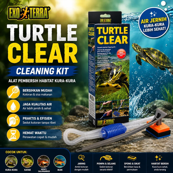 EXOTERRA Alat Pembersih Turtle Clear Cleaning Kit no type Tidak ada merek 