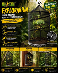 EXOTERRA Kandang Bunglon EXPLORARIUM 60,6 x90cm no type Tidak ada merek 