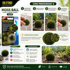 EXOTERRA Pembersih Akuarium MOSS Ball 4.5cm no type Tidak ada merek 