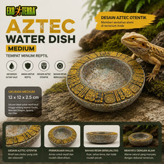 EXOTERRA Tempat Minum Reptil AZTEC Water Dish Medium no type Tidak ada merek 