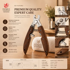 FENICE Pet Professional Wooden Nail Clipper Grooming Tools NoBrand 