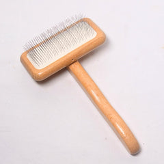 FENICE Sisir Sikat Anjing Kucing Wooden Slicker Brush Small Grooming Tools Tidak ada merek 