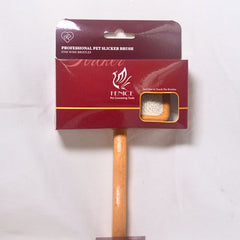 FENICE Sisir Sikat Anjing Kucing Wooden Slicker Brush Small