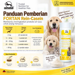 FORTAN Menambah Air Susu Anjing Rein Casein 300gram no type Tidak ada merek 