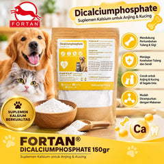 FORTAN Vitamin Anjing Kalcium Dicalciumphosphat 150gr no type Tidak ada merek 