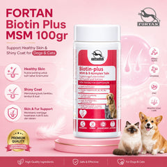 FORTAN Vitamin Anjing Kucing Biotin Plus MSM 100gr no type Tidak ada merek 