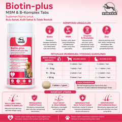 FORTAN Vitamin Anjing Kucing Biotin Plus MSM 100gr no type Tidak ada merek 