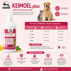 FORTAN Vitamin Anjing Kucing Bulu Keimol Plus with Primerose 500ml no type Tidak ada merek 