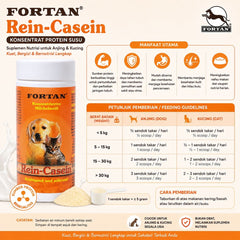 FORTAN Vitamin Anjing Kucing Rein Casein 100gr no type Tidak ada merek 