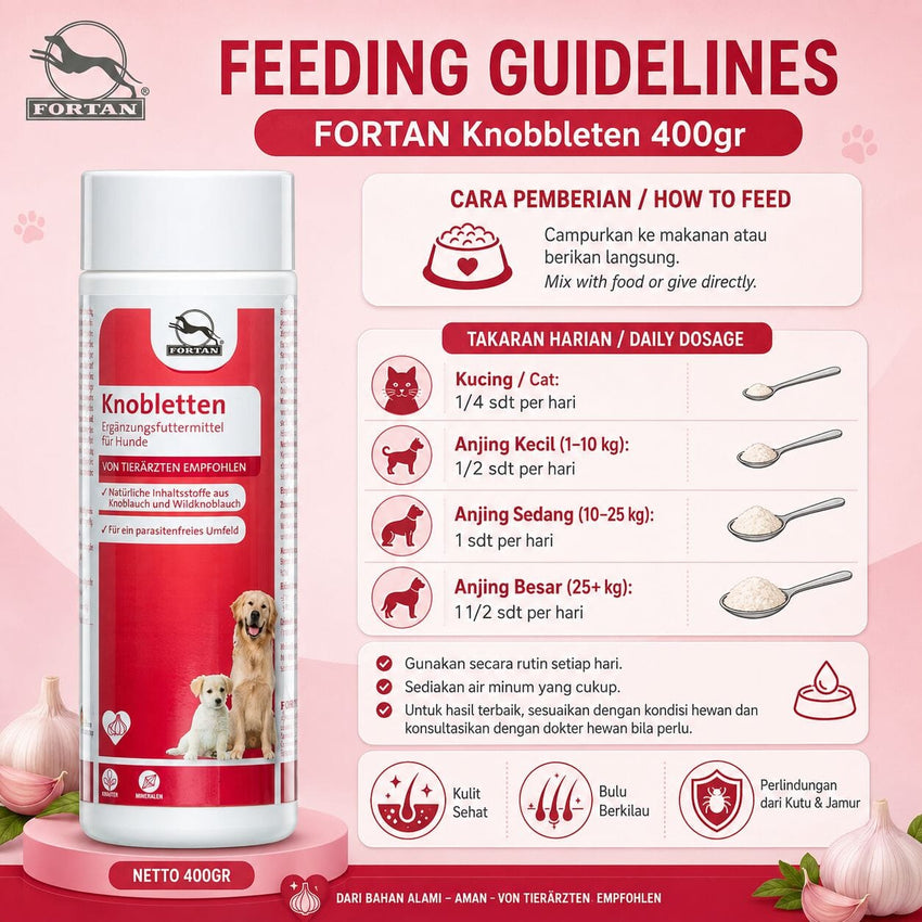 FORTAN Vitamin Anti Kutu Jamur KNOBBLETEN 400gr no type Tidak ada merek 