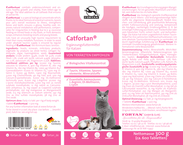 FORTAN Vitamin Kucing Multivitamin CatFortan 300gr no type Tidak ada merek 