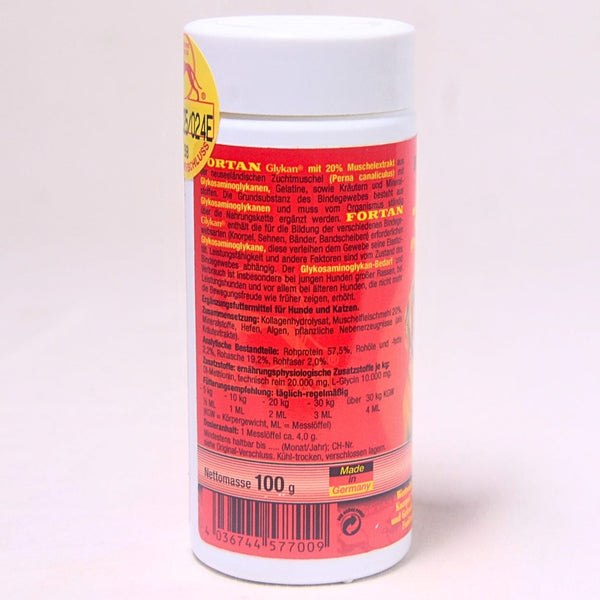FORTAN Vitamin Persendian Anjing GLYKAN 100gr no type Tidak ada merek 
