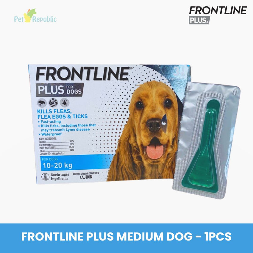 FRONTLINE Plus Obat Kutu Anjing Medium Dog 10-20kg 1pcs– Pet