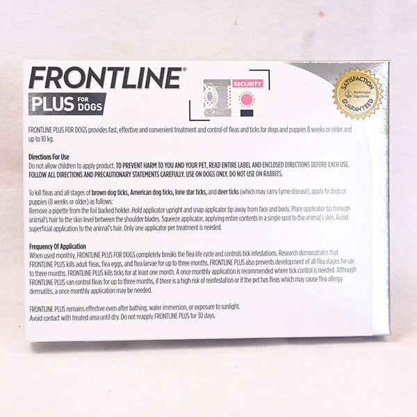 FRONTLINE Plus Pembasmi Kutu Anjing Tetes Small 0-10kg 1pcs no type Tidak ada merek 
