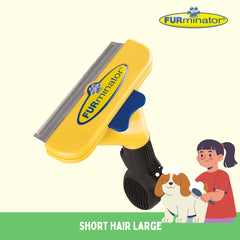 FURMINATOR Sisir Anjing Dog Comb Short Hair Large Grooming Tools Tidak ada merek 