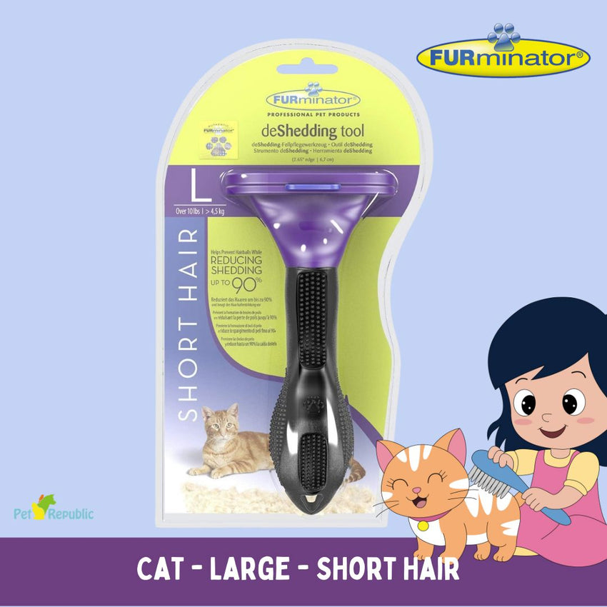 FURMINATOR Sisir Kucing Cat Comb Short Hair Large no type Tidak ada merek 