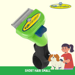 FURMINATOR Sisir Rontok Anjing Deshedding Tool Short Hair Small no type Tidak ada merek 