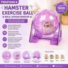 FWUFONG Mainan Hamster Hamster Exercise Ball 12cm Purple Small Animal Supplies Pet Republic Indonesia 