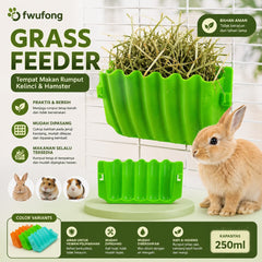 FWUFONG Tempat Makan Kelinci Hamster Grass Feeder Green Small Animal Supplies NoBrand 