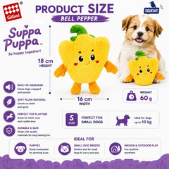 GIGWI 4177 Mainan Anjing Kecil Suppa Puppa Bell Pepper Dog Toy NoBrand 