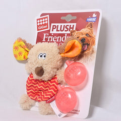 GIGWI 6222 Mainan Anjing Plush Friendz DOG with Squaker Dog Toy Gulapaws 