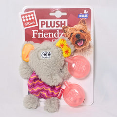 GIGWI 6227 Mainan Anjing Plush Friendz Elephant with Squeaker 14cm Dog Toy Tidak ada merek 