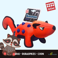 GIGWI 6492 Mainan Anjing Duraspikes Coon Orange Dog Toy Tidak ada merek 