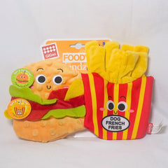 GIGWI 6963 Mainan Anjing Hamburger and French Fries Dog Toy Tidak ada merek 