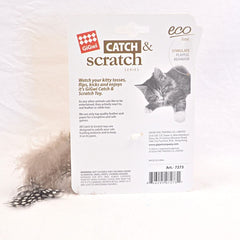 GIGWI 7273 Catch Scratch with Rattle Wood and Feather no type Gigwi 