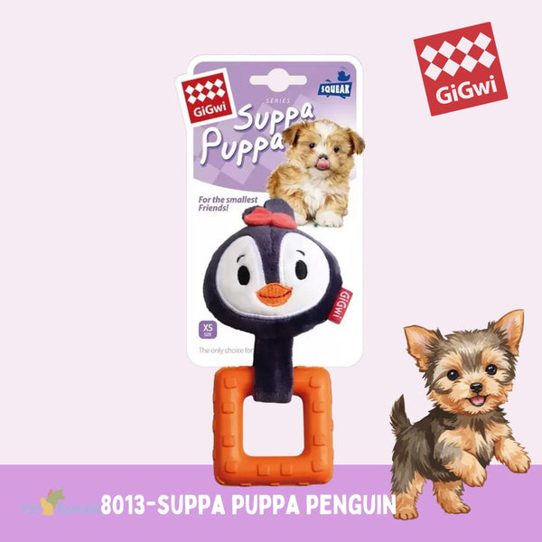 GIGWI 8013 Mainan Anjing Suppa Puppa Penguin XSmall Dog Toy Gulapaws 