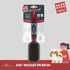 GIGWI 8280 Sisir Anjing Kucing Massage Pin Brush Grooming Tools Tidak ada merek 
