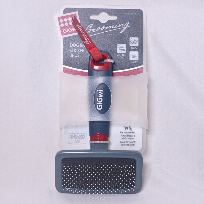 GIGWI 8281 Sisir Anjing Kucing Sikat Slicker Brush with Pin Grooming Tools Tidak ada merek 