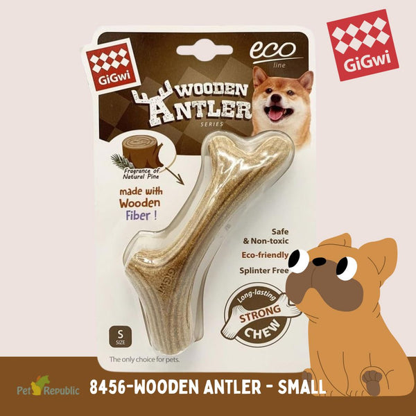 GIGWI 8456 Mainan Anjing Dog Chew Wooden ANTLER Small no type Tidak ada merek 