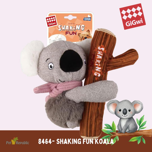 GIGWI 8464 Mainan Anjing Shaking Fun Koala Plush Toy Dog Toy Tidak ada merek 