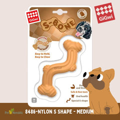 GIGWI 8486 Mainan Anjing NYLON Bone Shape S Chicken Flavor Medium no type Gigwi 