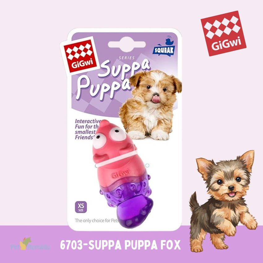 GIGWI Mainan Anakan Anjing Suppa Puppa FOX no type Tidak ada merek 