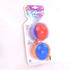 GIGWI Mainan Anjing 6411 Ball With Squeaker L 2pcs no type Tidak ada merek 