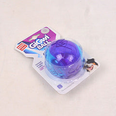 GIGWI Mainan Anjing Ball With Squeaker Transparent Purple Blue L no type Tidak ada merek 