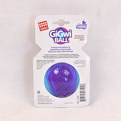 GIGWI Mainan Anjing Ball With Squeaker Transparent Purple Blue L no type Tidak ada merek 