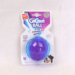 GIGWI Mainan Anjing Ball With Squeaker Transparent Purple Blue L no type Tidak ada merek 