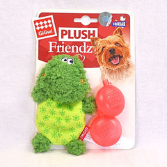 GIGWI Mainan Anjing FROG Plush Friendz with Refillable Squeaker 14cm no type Gigwi 