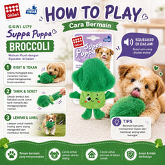 GIGWI Mainan Anjing Kecil 4179 Suppa Puppa Broccoli Dog Toy NoBrand 