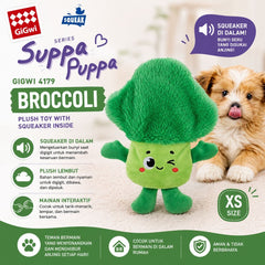 GIGWI Mainan Anjing Kecil 4179 Suppa Puppa Broccoli Dog Toy NoBrand 