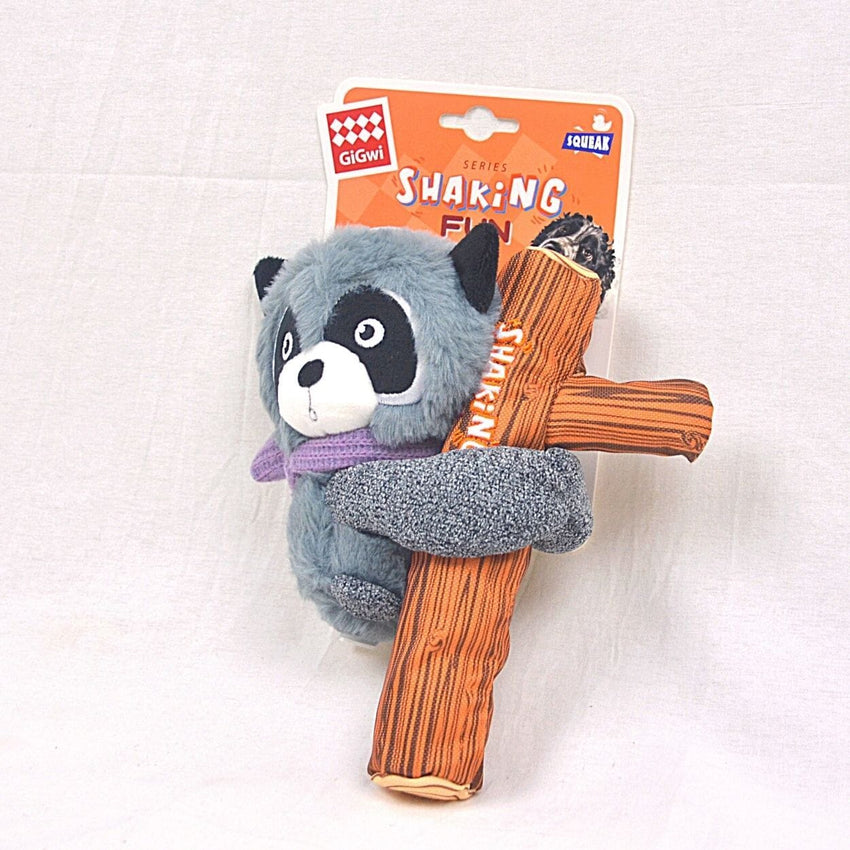 GIGWI Mainan Anjing RACCOON Shaking Fun With Squeaker Inside no type Tidak ada merek 